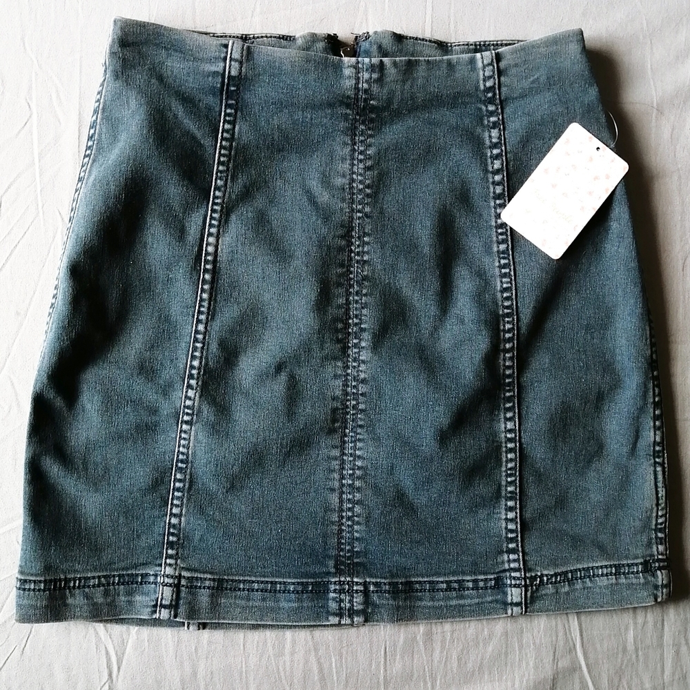 Free People Modern Femme Denim Mini - Picture 4 of 8